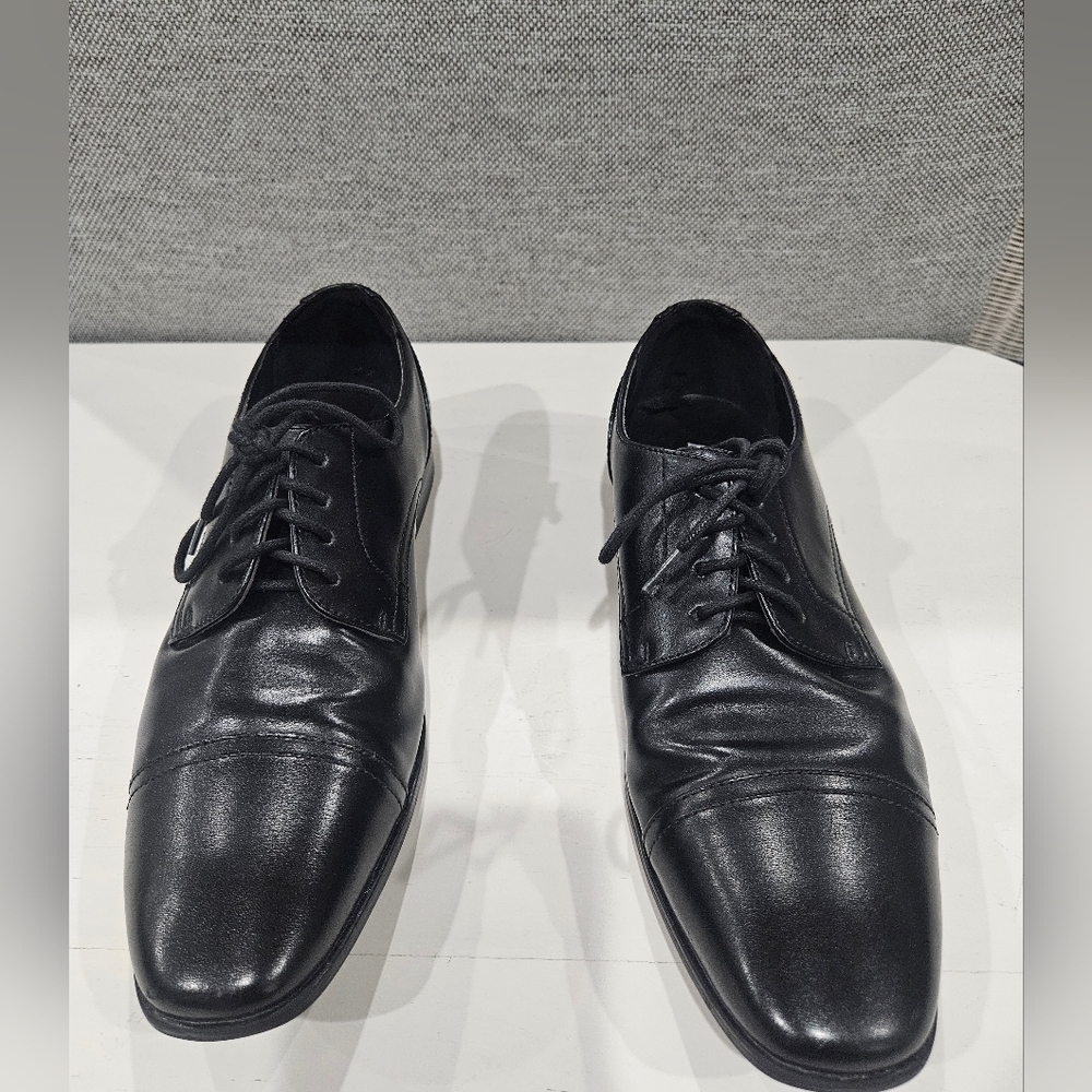 Alfani Men's Quincy Cap Toe Oxfords Shoes Size 10 Black. Formal Business Casual